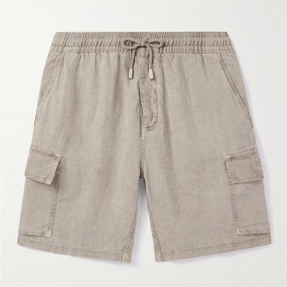 Vilebrequin - Baie Straight-Leg Linen Drawstring Cargo Shorts Size Medium - Picture 1 of 8